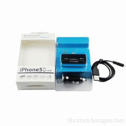 Attractive Black Color Car FM Transmitter for Samsung